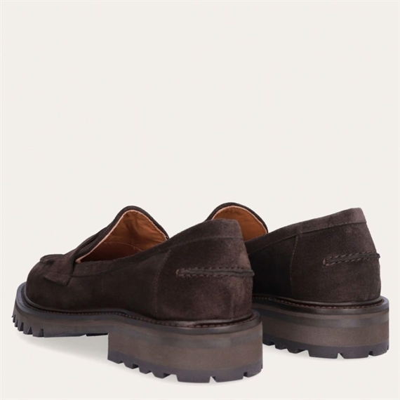 Billi Bi A9305 Loafers, Dark Brown Suede 
